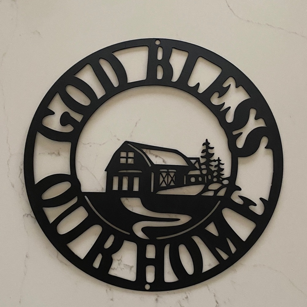 Black Metal Wall Art Decor